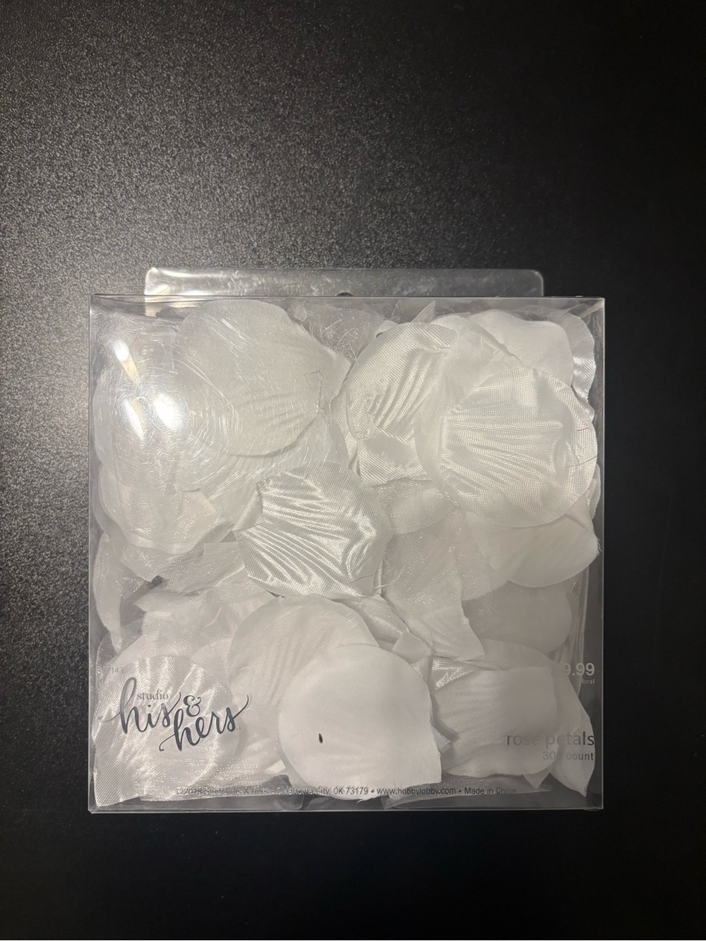 studio his and hers White Rose Petals - Decorative Wedding